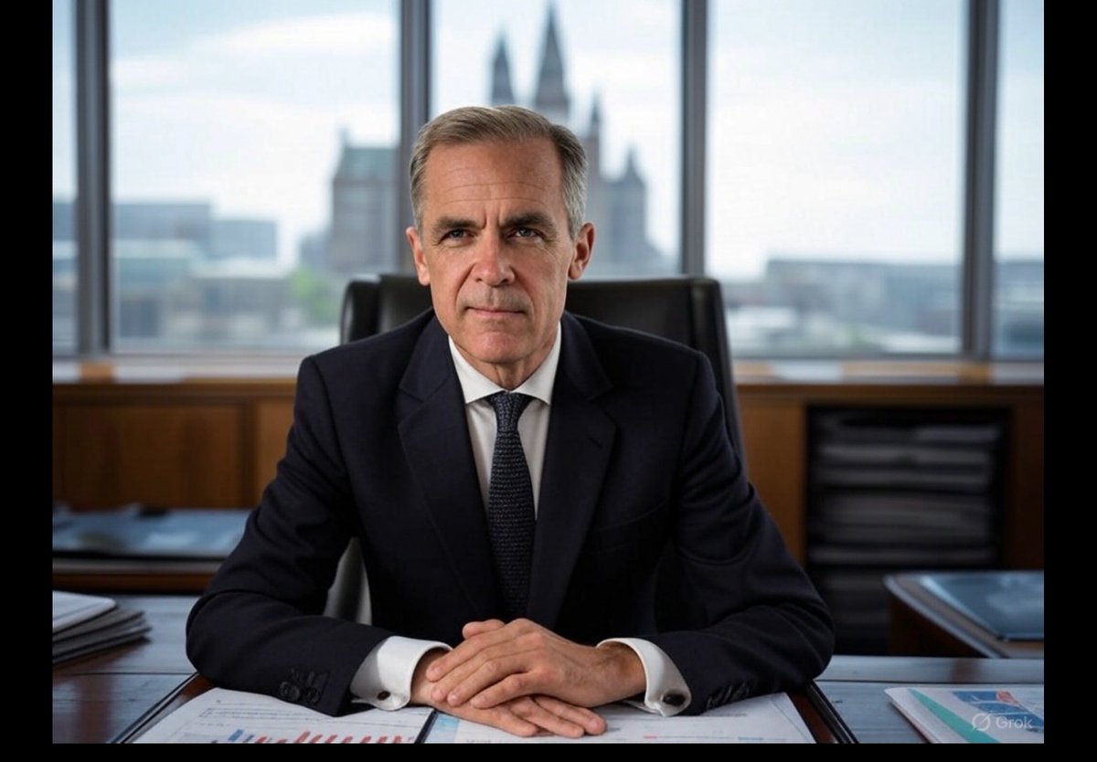 JoelVinette's tweet photo. Happy Friday! Put a thumbs up 👍 if you agree @MarkJCarney is a better leader than PP could ever be! Mark is Working for Canadians, building and strengthening relationships with  allied countries and is growing our economy! Liberals put Canada first! Trend: #KeepCarneyAsPM ❤️
Image by grok & ai