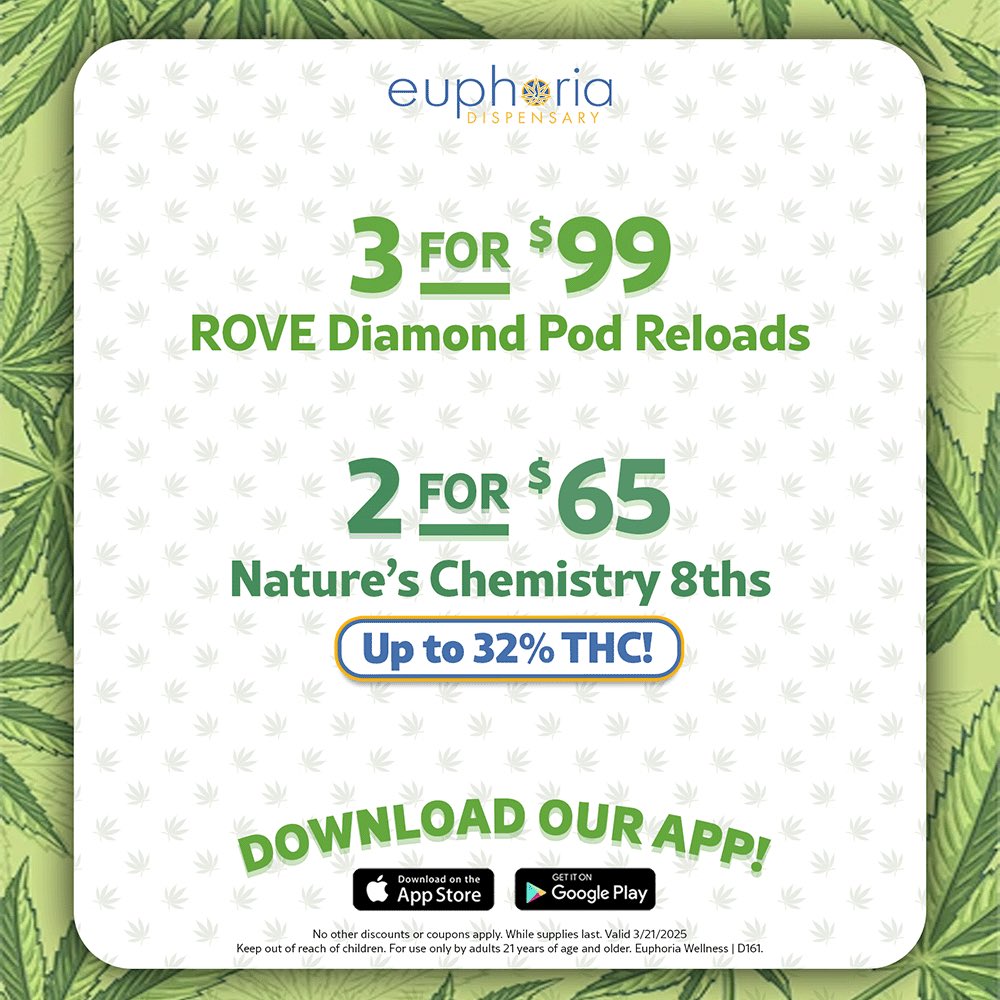 #LasVegas here’s our Daily Deals!!!! #stayabovetheclouds #CannabisCommunity #StonerFam #cannabisculture #cannabisindustry feat. <a href="/rovebrand/">ROVE</a>