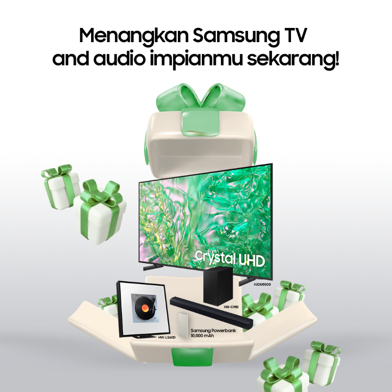 samsungID's tweet photo. Jangan lewatkan kesempatan berganti layar ke #SamsungTVID & dapatkan hadiah utama #CrystalUHDID #MusicFrameID & #CSeriesSoundbarID serta hadiah mingguan Samsung Powerbank mulai 20 Maret - 20 April 2025.
Ikuti caranya: https://t.co/4bLPJUpHrZ
#SaatnyaBergantiLayarUGC #SamsungTV