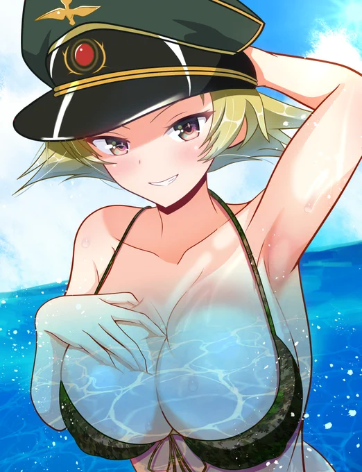 3/22は #世界水の日 とのことなので。海水浴中のエルヴィンです。そろそろ暖かくなってほしいです(⁠*⁠'⁠ω⁠`⁠*⁠) 
