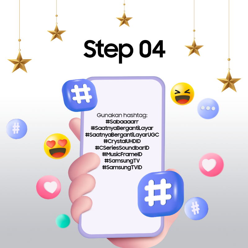 samsungID's tweet photo. Jangan lewatkan kesempatan berganti layar ke #SamsungTVID & dapatkan hadiah utama #CrystalUHDID #MusicFrameID & #CSeriesSoundbarID serta hadiah mingguan Samsung Powerbank mulai 20 Maret - 20 April 2025.
Ikuti caranya: https://t.co/4bLPJUpHrZ
#SaatnyaBergantiLayarUGC #SamsungTV