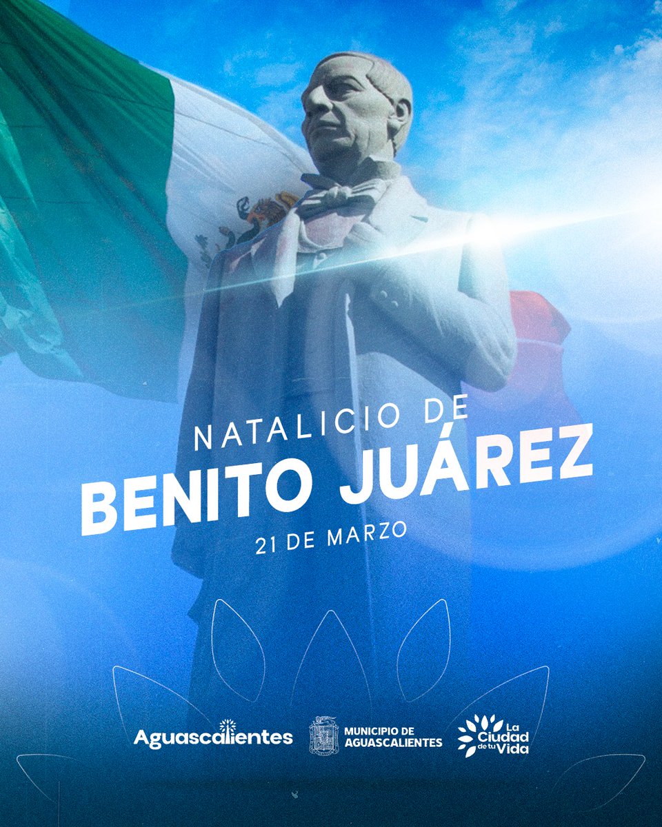 Hoy conmemoramos el natalicio de #BenitoJuárez, un líder visionario que defendió la justicia, la democracia y los derechos del pueblo mexicano. 🇲🇽⚖️

 Su legado sigue inspirando la lucha por un México más justo e igualitario. 🤝🏼

#ElRespetoAlDerechoAjenoEsLaPaz