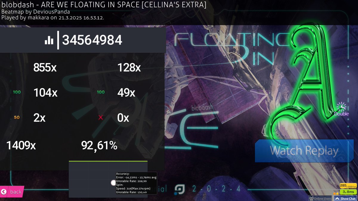 new top play of 558 pp and got 4 digit finally 🫡
