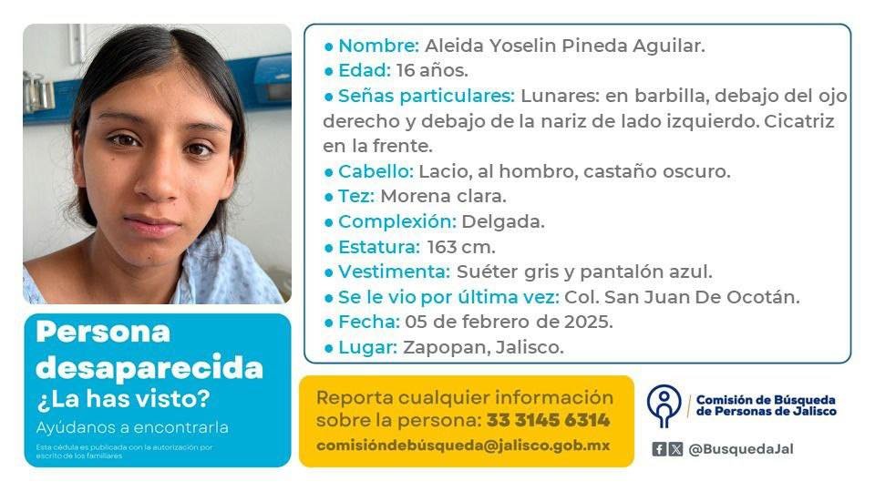 VMGlezR's tweet photo. Menor de edad desaparecida en #Zapopan, #Jalisco (San Juan de Ocotán) https://t.co/Hv4fcSf2UB