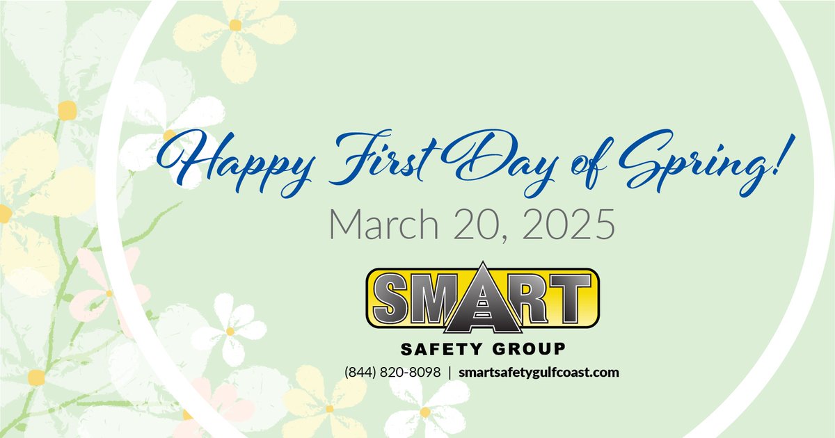 SMARTSafetyTeam's tweet photo. As we welcome the season of renewal and growth, it’s the perfect time to reassess our safety practices and ensure we’re all on the path to a safe and healthful environment!  It's a great opportunity to refresh your safety protocols, whether you're at home or in the workplace. https://t.co/86qXrCrzZ0