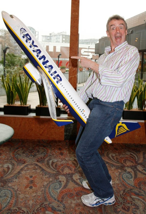 ET Heisenberg (@utdheisenberg_) on Twitter photo <a href="/Ryanair/">Ryanair</a> Michael O'Leary, the CEO of Ryanair, arrives in Dublin. He enters a pub and orders a pint of draught Guinness. The bartender nods and says, "That'll be one euro, sir." Surprised, O'Leary replies, "Wow, that's cheap!" and hands over the euro. The bartender smiles and says, "We aim <a href="/Ryanair/">Ryanair</a> Michael O'Leary, the CEO of Ryanair, arrives in Dublin. He enters a pub and orders a pint of draught Guinness. The bartender nods and says, "That'll be one euro, sir." Surprised, O'Leary replies, "Wow, that's cheap!" and hands over the euro. The bartender smiles and says, "We aim