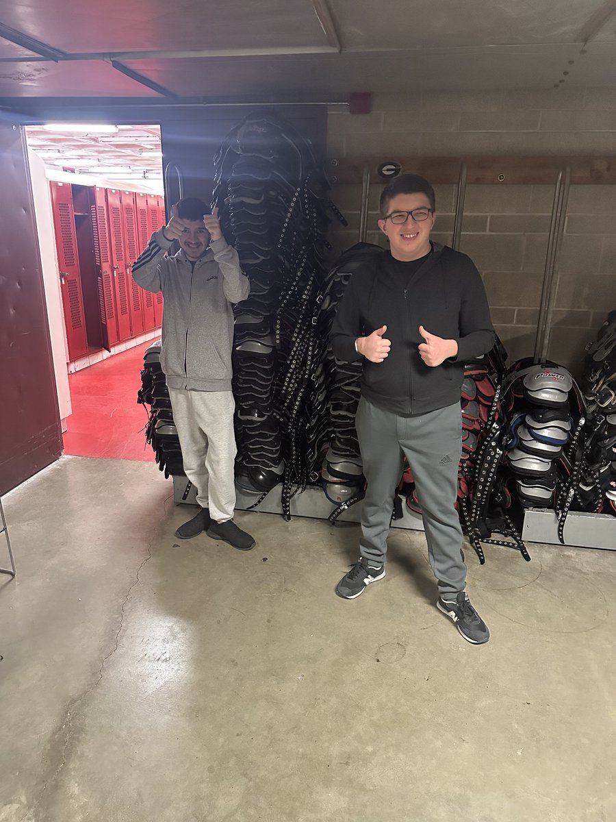 Huge shout out to Jaxson and Oscar! The best team managers ever. Thank you fellas for your hard work in the equipment room this off season. #WEAREEAST #EAT