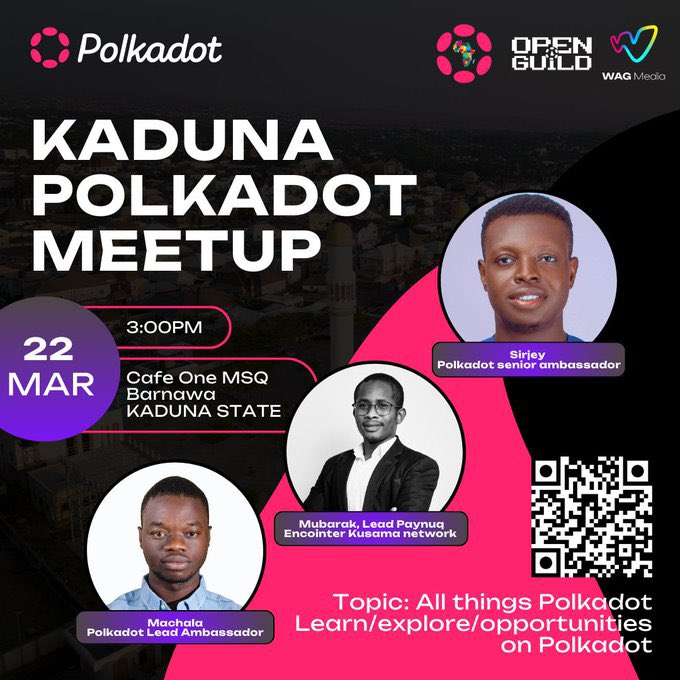 PayNuq (@paynuq) on Twitter photo Our Lead <a href="/MubarakMAS_/">Mubarak Aminu</a> ,will be a Guest Speaker at the Polkadot Kaduna Meetup! 🎙️
He’ll be sharing insights on <a href="/encointer/">Encointer Association</a> and PayNuq’s role in decentralized community currencies.
Don’t miss this chance to learn and connect! <a href="/PolkadotAfrica/">Polkadot Africa</a> <a href="/Polkadot/">Polkadot</a>
#Polkadot #KadunaMeetup Our Lead <a href="/MubarakMAS_/">Mubarak Aminu</a> ,will be a Guest Speaker at the Polkadot Kaduna Meetup! 🎙️
He’ll be sharing insights on <a href="/encointer/">Encointer Association</a> and PayNuq’s role in decentralized community currencies.
Don’t miss this chance to learn and connect! <a href="/PolkadotAfrica/">Polkadot Africa</a> <a href="/Polkadot/">Polkadot</a>
#Polkadot #KadunaMeetup