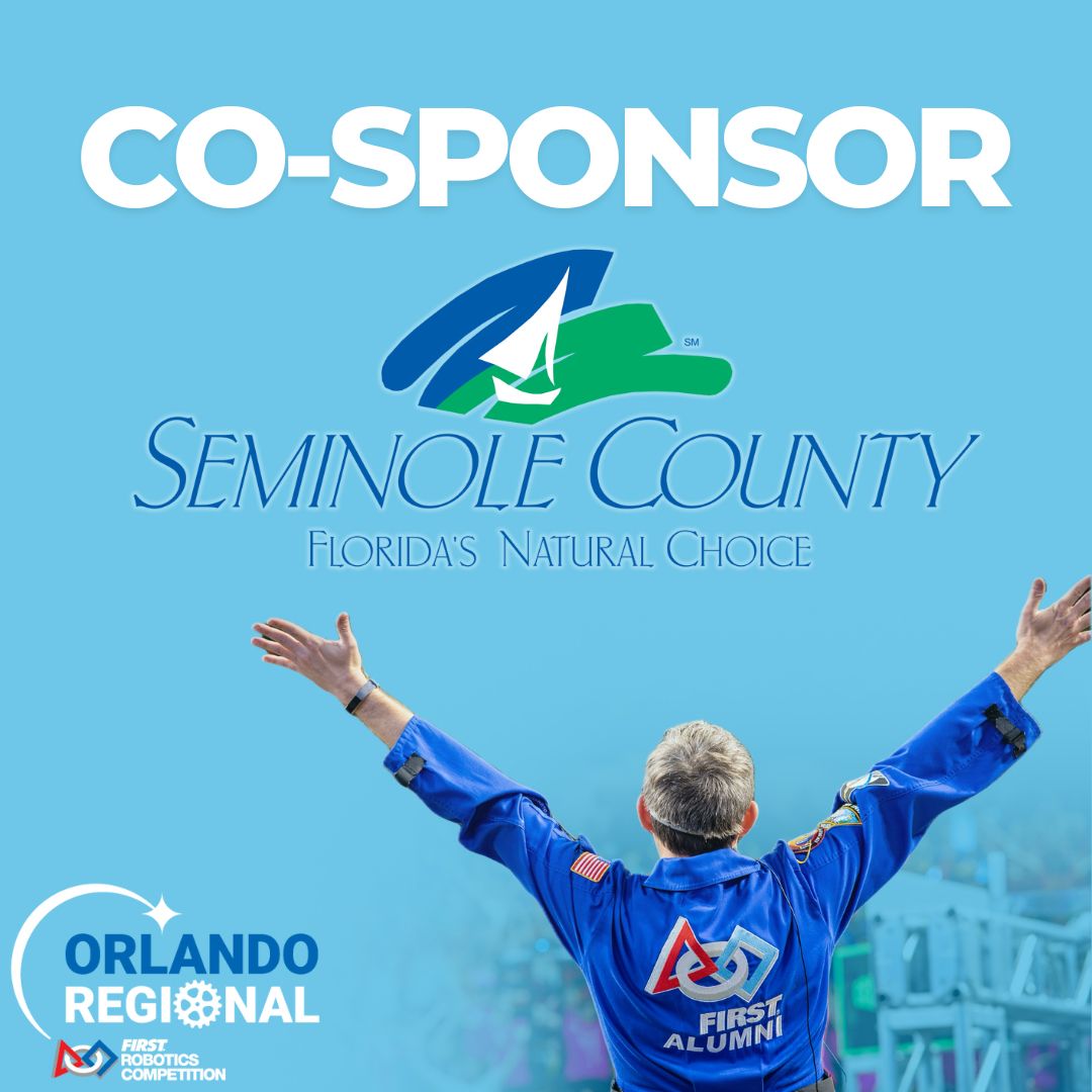 We’re grateful to Seminole County for championing STEM education and workforce development through the Orlando FIRST Robotics Regional. Your support empowers students with hands-on experience, preparing them to be the innovators of tomorrow. Thank you for investing in the future!
