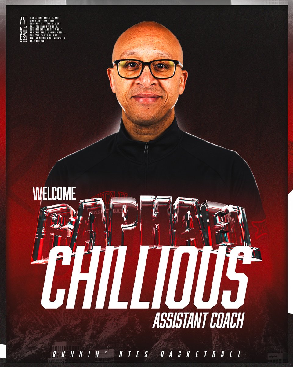 📰 | Head Coach Alex Jensen makes first hire, names Raphael Chillious Assistant Coach. 

READ MORE ➡️ bit.ly/41JAZy1

#GoUtes