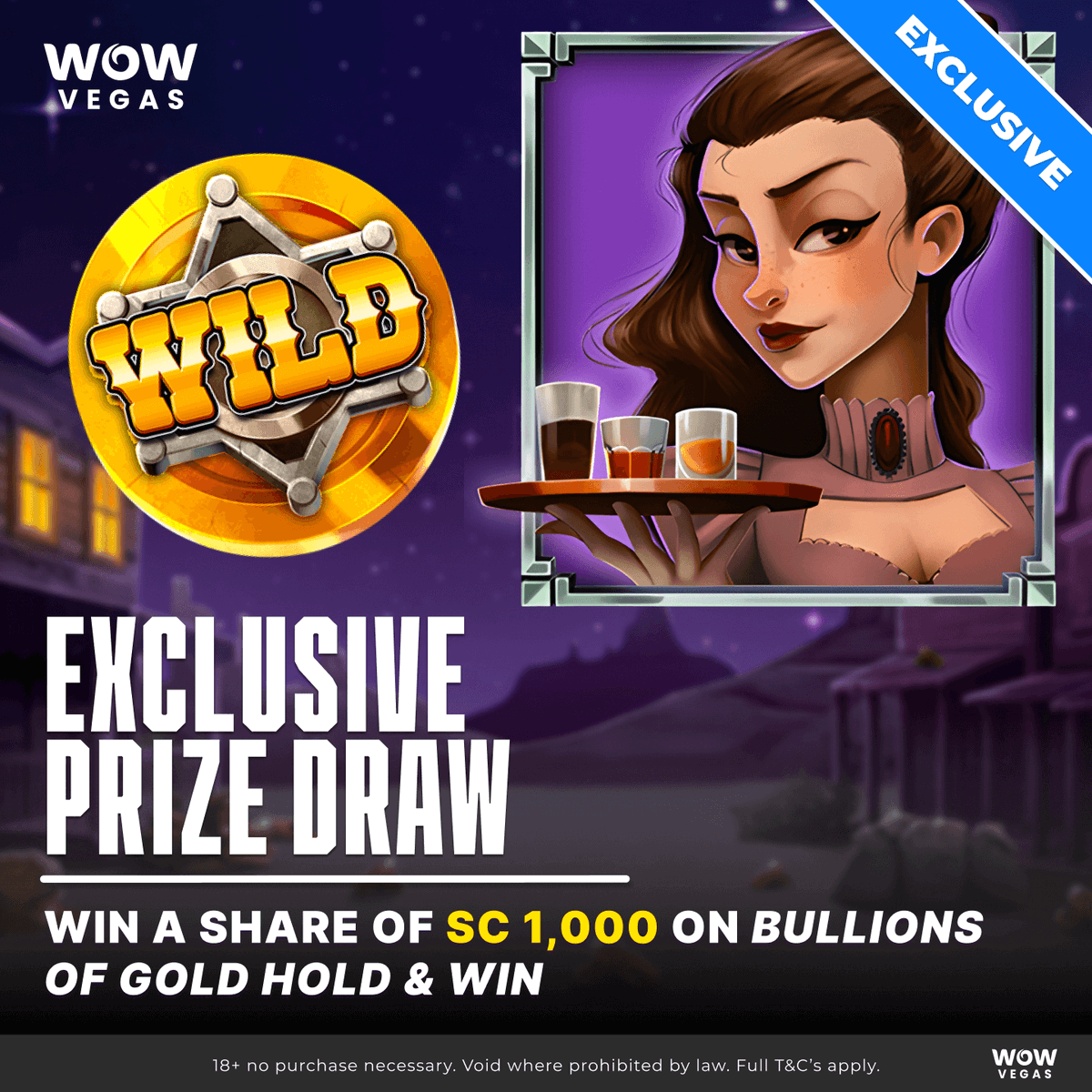 wowvegascom's tweet photo. 📱🔥 Exclusive Game & Prize Draw Alert! 🔥
Get ready for Bullions of Gold Hold and Win by Betsoft! ✨💰 Spin now for your shot at a share of SC 1,000! 🎰💎 Don’t miss out—play today and see if you can strike gold! 🏆#ExclusiveGame #WOWVegas #Betsoft https://t.co/h9u6Hbr70b
