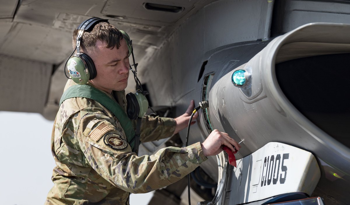US_EUCOM's tweet image. F-16s from the 555th Fighter Squadron touch down at Aviano Air base for exercise Turbo Weasel 2025! This exercise sharpens rapid-response and deterrence across the European Theater. ⚡✈️ #AirPower #dynamicsecurityenvironment #alliancecohesion