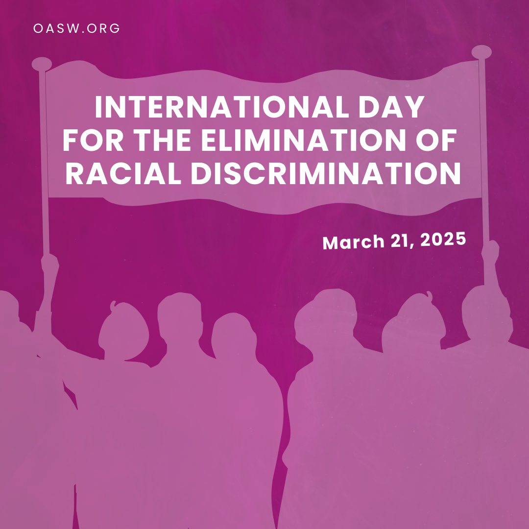 Today marks the International Day for the Elimination of Racial Discrimination.

As #SocialWorkers, we have a critical role to play in naming, addressing and dismantling racial discrimination in all its forms. 

Learn more at un.org/en/observances…

#IDERD2025 #FightRacism