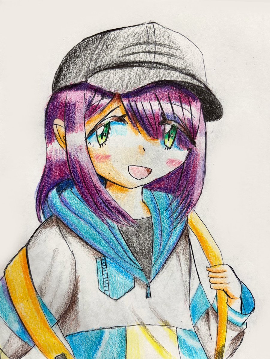 普段描いてる顔と全然違うから違和感…🤔 