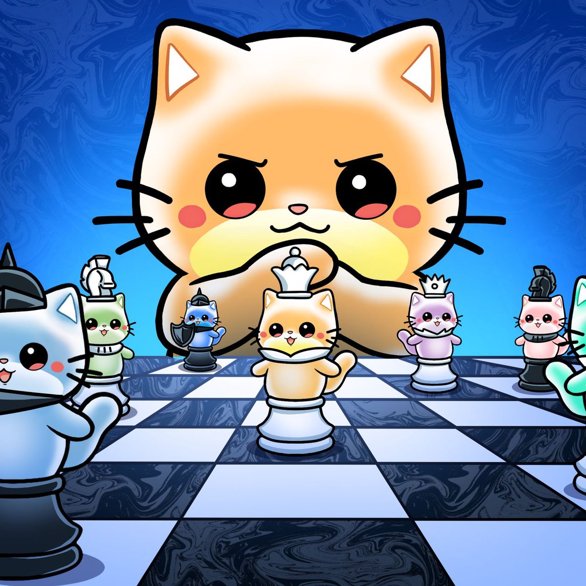 mochi_token's tweet image. Positioning pawns accordingly.