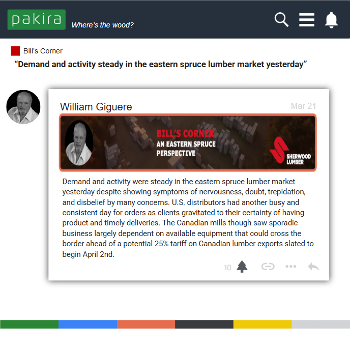 pakirainc's tweet photo. Pakira revolutionizes the wood industry by connecting the supply chain in real-time, enabling trade faster than ever! From prospects to orders, streamline your experience with cutting-edge brokering and data solutions. https://t.co/R0NZeacfqa https://t.co/tTsm4B8chh
