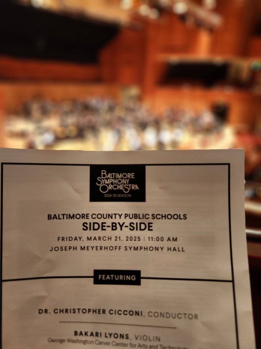 Douglas Elmendorf (@delmendorf) on Twitter photo Here we go! Love watching and listening to our amazing <a href="/BaltCoPS/">Baltimore County Public Schools</a> students with the BSO. <a href="/MelissaDiDonato/">Melissa DiDonato</a> Here we go! Love watching and listening to our amazing <a href="/BaltCoPS/">Baltimore County Public Schools</a> students with the BSO. <a href="/MelissaDiDonato/">Melissa DiDonato</a>
