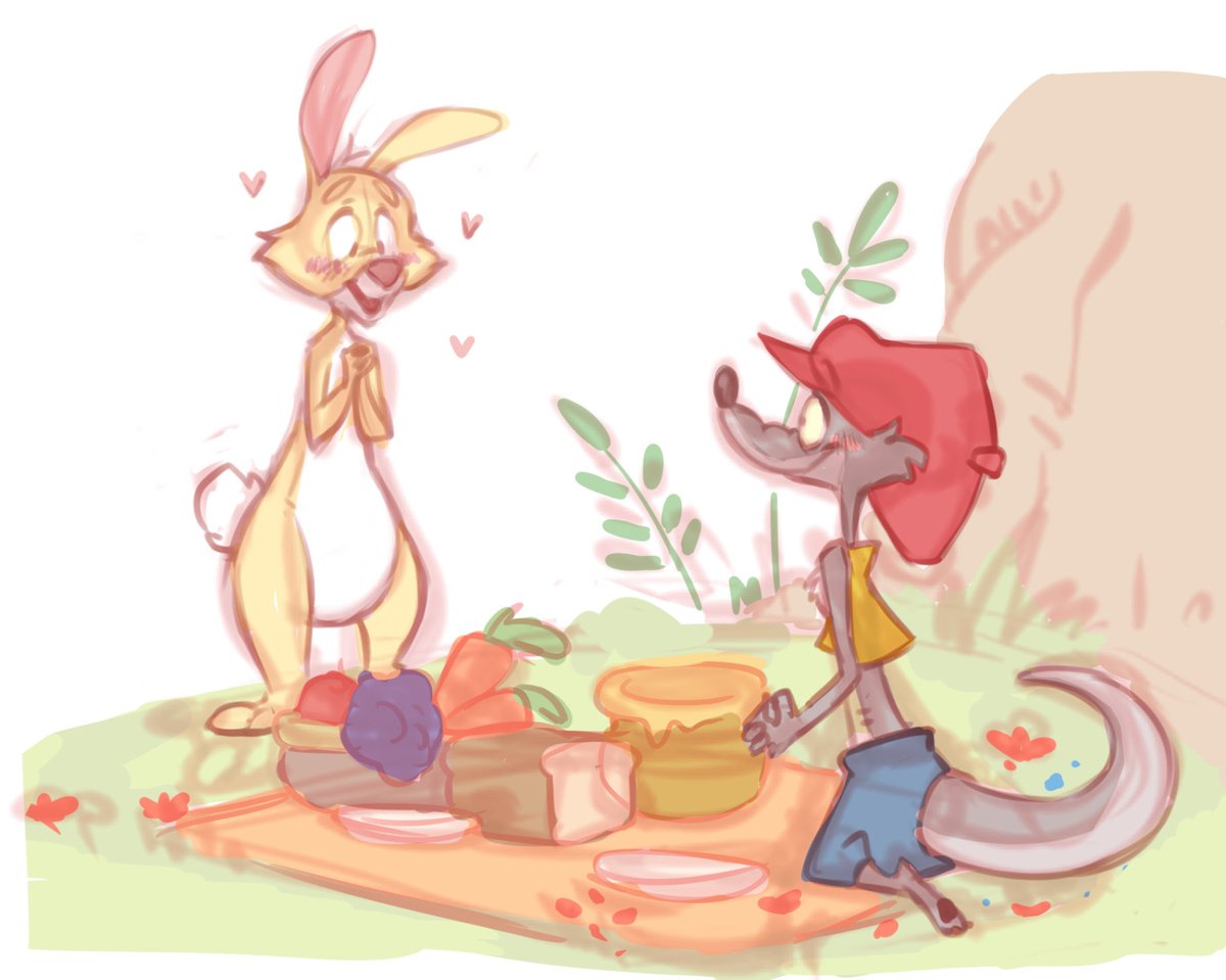Surprise picnic for his precious bunny🥕😇