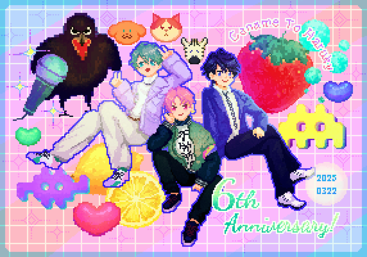 maracuja_cnhr's tweet photo. 3/22💃
今年はドット絵
#カナハルART
#カナメパトロール 
#ハルキーパトロール https://t.co/lFIc02DCYC