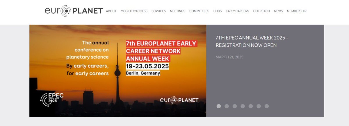 Proud moment being a part of the ‘go-live’ for our next early career planetary science conference. 

It’s been a real team effort &amp; I’m over the moon to say registrations are officially open for our 7th EPEC Annual Week, it’s shaping up to be an incredible programme!