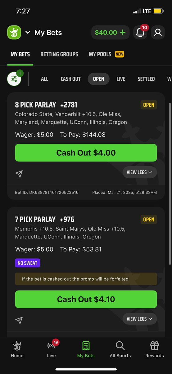 powell_13's tweet photo. @DraftKings #BetTheUnexpected https://t.co/sA5VjfJi1V