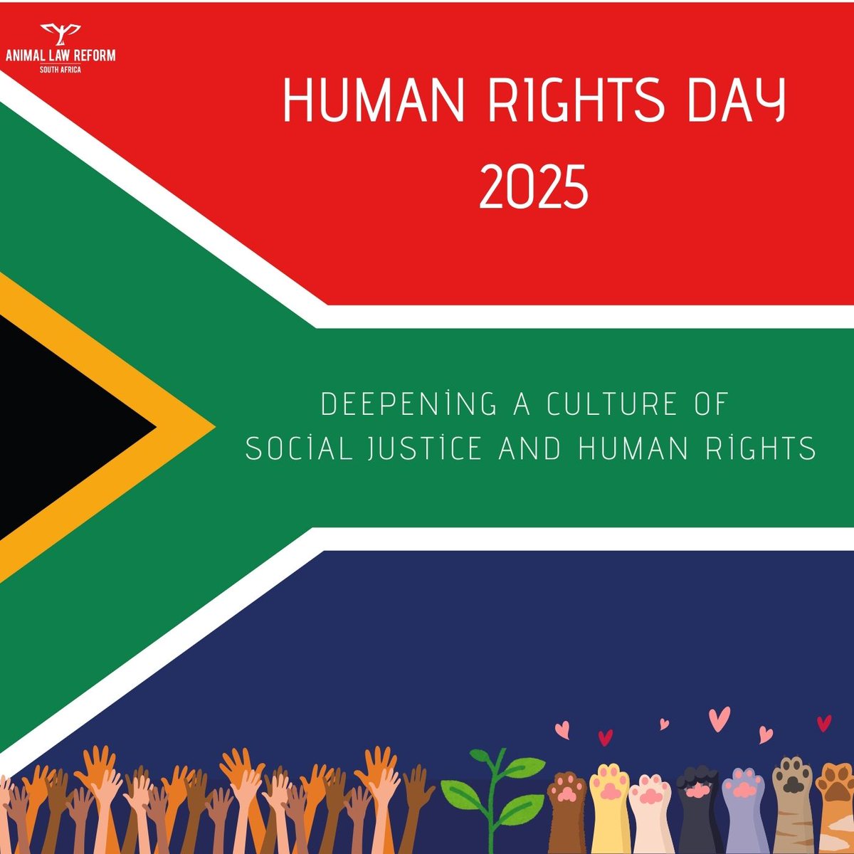 HUMAN RIGHTS DAY SOUTH AFRICA! 
Today on 21 March, as we celebrate our many hard-won freedoms, let us also renew our commitment to the ongoing struggle for justice for ALL! 
Human rights must be understood in the context of more-than-humans, including animals and the environment.