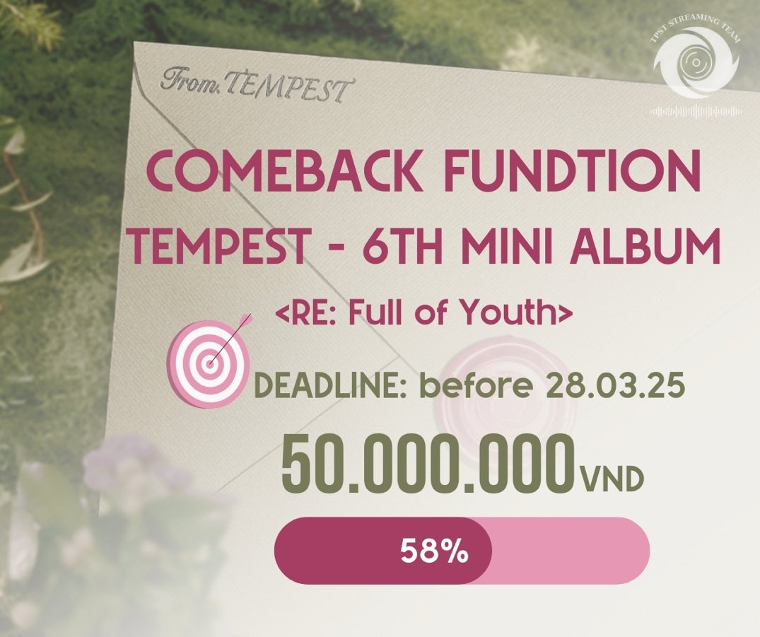 bch11622's tweet photo. Chúc Tempest comeback thành công 🎉🎉🎉
Love TEMPEST ❤️❤️❤️
#TEMPEST #템페스트
#RE_Full_of_Youth
#Destiny
#iEfighting
#SupportTEMPEST
#TPSTStreamteam https://t.co/MpBhiXT2Lo