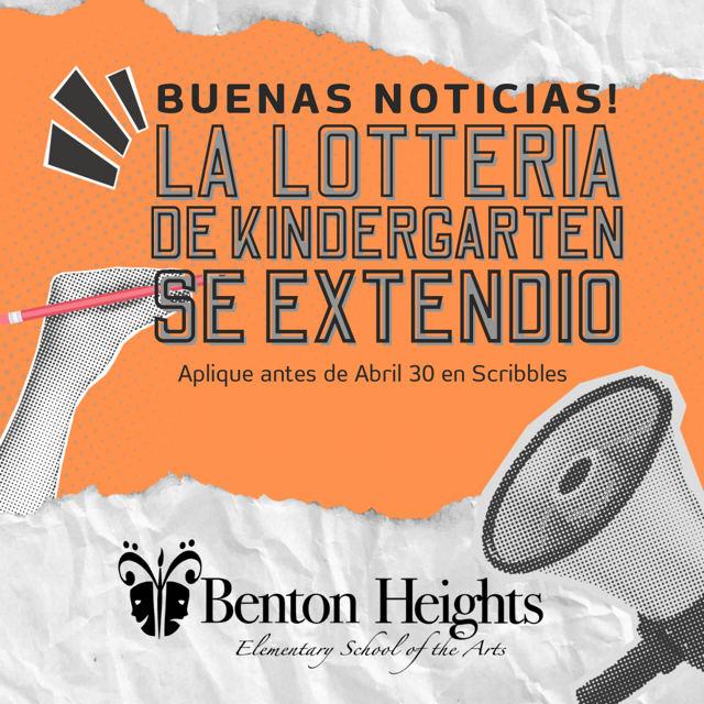 Benton Heights ESA (@bentonheightses) on Twitter photo Attention families: the kindergarten lottery for 2025-2026 has been extended. Apply through Scribbles or contact the school for more information. <a href="/UCPSNC/">Union County Public Schools</a> <a href="/aestinch/">Amanda Stinchcomb</a> <a href="/AGHoulihan/">Andrew G. Houlihan</a> <a href="/boatcandice/">Candice Boatright</a> Attention families: the kindergarten lottery for 2025-2026 has been extended. Apply through Scribbles or contact the school for more information. <a href="/UCPSNC/">Union County Public Schools</a> <a href="/aestinch/">Amanda Stinchcomb</a> <a href="/AGHoulihan/">Andrew G. Houlihan</a> <a href="/boatcandice/">Candice Boatright</a>
