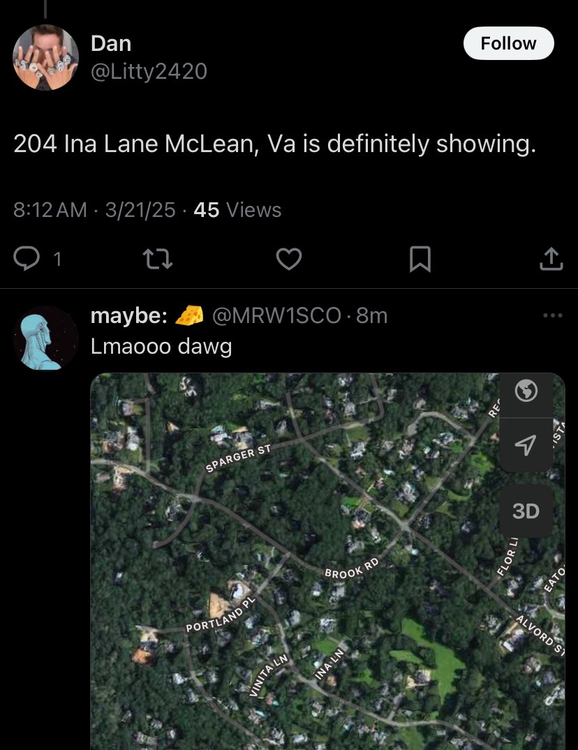I just woke up and this whole interaction is fuckin frying me LMFAOOOOOOOOOOOOOOO how’d she doxx herself this easily when trying to flex 😭😭😭😭