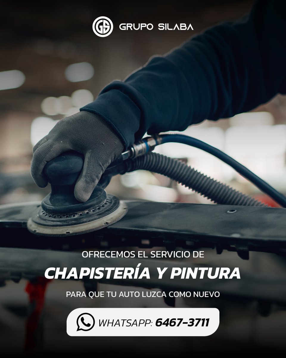 Dale a tu auto el cuidado que merece. 🚗✨

En Grupo Silaba, ofrecemos el servicio de chapistería y pintura para dejarlo como nuevo. 💯

Contáctanos al WhatsApp: 6467-3711 para más información. 📲

#GrupoSilaba #Panamá #Postventa #Chapistería
