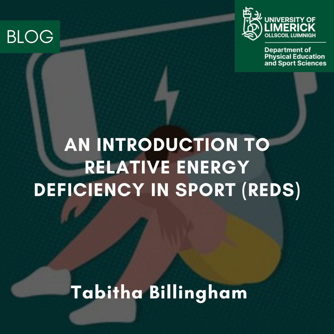 In today’s blog, PESS PhD researcher <a href="/tabbybillingham/">tabby</a>               provides an introduction to Relative Energy Deficiency in Sport (REDs).

Check out blog ⬇️ 

lnkd.in/eHJDsVvE

#IrishRugby #PostgradAtUL #StayCurious #PESSUL #Ireland