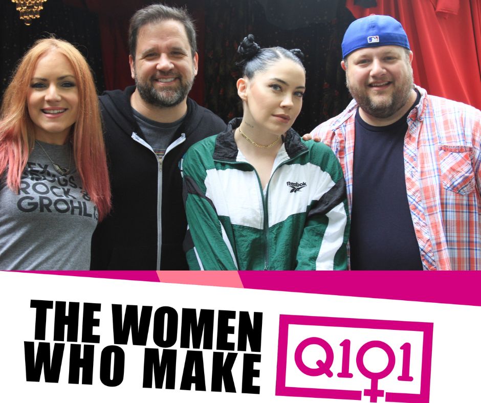 Q101 (@q101chicago) on Twitter photo Celebrating the #WomenWhoMakeQ101 at noon central & one who has the most powerful voice & highest level of cardio while performing I have even seen: @BishopBriggs! Q101.com sponsored by <a href="/JandSJewelers/">James & Sons</a> <3 <a href="/laurenoneil/">Lauren O'Neil</a> #WWMQ101 #womenshistorymonth Celebrating the #WomenWhoMakeQ101 at noon central & one who has the most powerful voice & highest level of cardio while performing I have even seen: @BishopBriggs! Q101.com sponsored by <a href="/JandSJewelers/">James & Sons</a> <3 <a href="/laurenoneil/">Lauren O'Neil</a> #WWMQ101 #womenshistorymonth