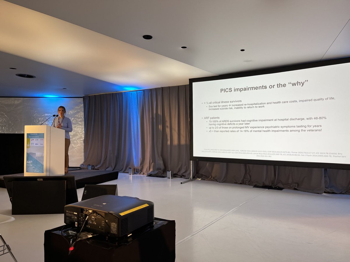 ⁦⁦<a href="/Luda_Karnatovsk/">Luda Karnatovskaia</a>⁩ talking ⁦<a href="/ISICEM/">ISICEM</a>⁩ 2025 testing role of doulas to offer psychological support to ICU patients. Can be done as an ICU team sport.