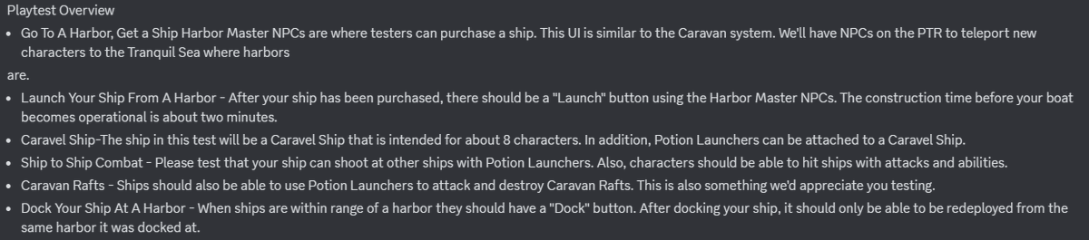 Naval systems Test on PTR next week.

#AshesofCreation