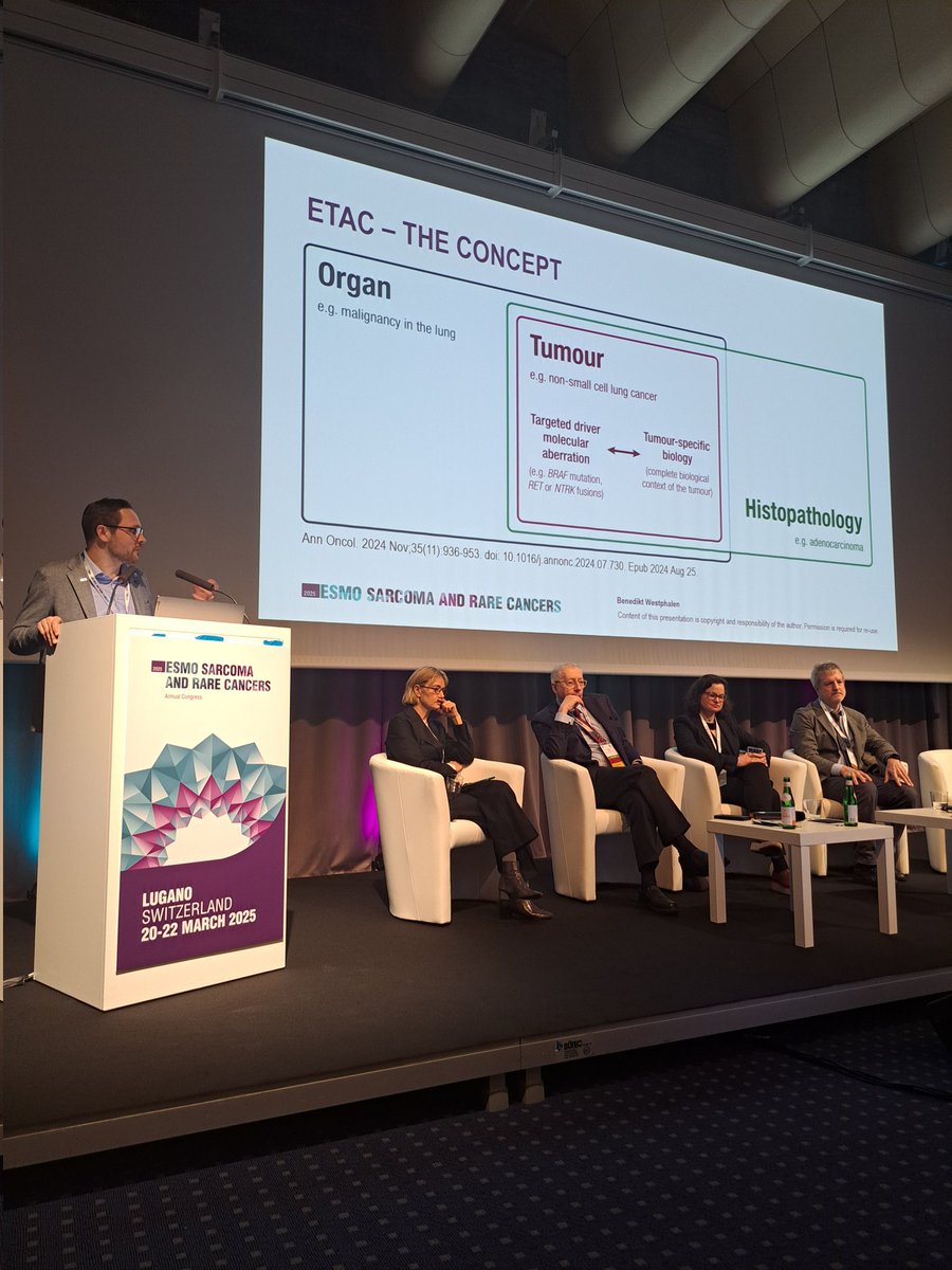 Diogo Martins Branco (@dmbranco) on Twitter photo 💡 Inspiring session about #TumourAgnostic drug development this morning at #ESMORareCancers2025
📌 <a href="/BenWestphalen/">Ben Westphalen</a>, <a href="/myESMO/">ESMO - Eur. Oncology</a> Precision Oncology Task Force Chair, pinpointing the role of ESMO Tumour-Agnostic Classifier and Screener (ETAC-S) on the roadmap of #drugdevelopment 🧵 💡 Inspiring session about #TumourAgnostic drug development this morning at #ESMORareCancers2025
📌 <a href="/BenWestphalen/">Ben Westphalen</a>, <a href="/myESMO/">ESMO - Eur. Oncology</a> Precision Oncology Task Force Chair, pinpointing the role of ESMO Tumour-Agnostic Classifier and Screener (ETAC-S) on the roadmap of #drugdevelopment 🧵