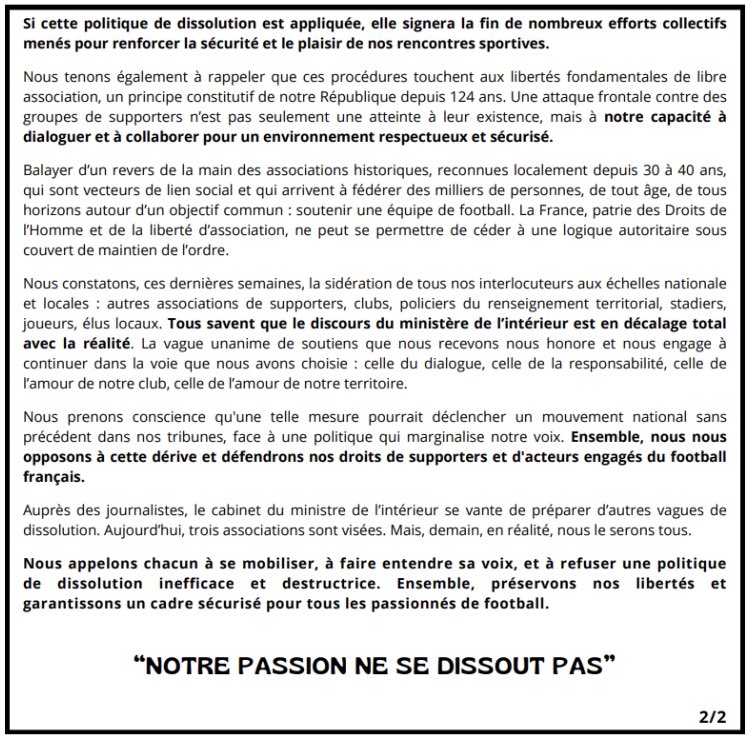 VGCU84's tweet photo. Notre passion ne se dissout pas! #LibertéPourLesUltras #Depuis1984 https://t.co/J5AR8UCPqb