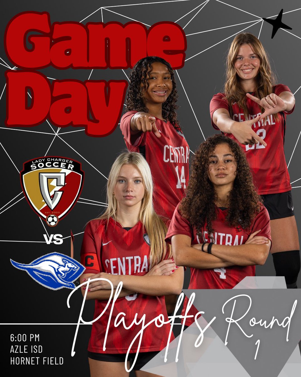 Lady Chargers Soccer (@chs_lcs) on Twitter photo ⚡️It’s here!⚡️Round 1️⃣ of playoffs for LCS is tonight!!
📍Azle ISD Hornet Field
⏰6:00 PM
🎟️ brushfire.com/azleisd/soccer…
<a href="/KellerCentralHS/">Keller Central HS</a> <a href="/KISDAthletics/">Keller ISD Athletics</a> <a href="/Chargers_CHS/">⚡️Keller Central Athletics⚡️</a>
#bidistrict #chargernation #boltsup #breakthewheel #playoffs ⚡️It’s here!⚡️Round 1️⃣ of playoffs for LCS is tonight!!
📍Azle ISD Hornet Field
⏰6:00 PM
🎟️ brushfire.com/azleisd/soccer…
<a href="/KellerCentralHS/">Keller Central HS</a> <a href="/KISDAthletics/">Keller ISD Athletics</a> <a href="/Chargers_CHS/">⚡️Keller Central Athletics⚡️</a>
#bidistrict #chargernation #boltsup #breakthewheel #playoffs