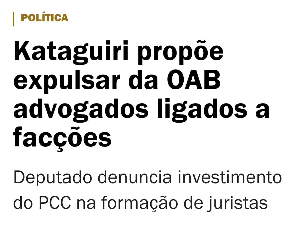 KimKataguiri's tweet photo. Quando se fala em crime organizado, muita gente imagina traficantes armados ou assaltantes de banco. Mas o verdadeiro poder do crime vai além: ele está nas estruturas do Estado, no sistema de Justiça e até na advocacia. E é disso que vamos falar agora. 🧵👇 https://t.co/l2FfkJRiNq