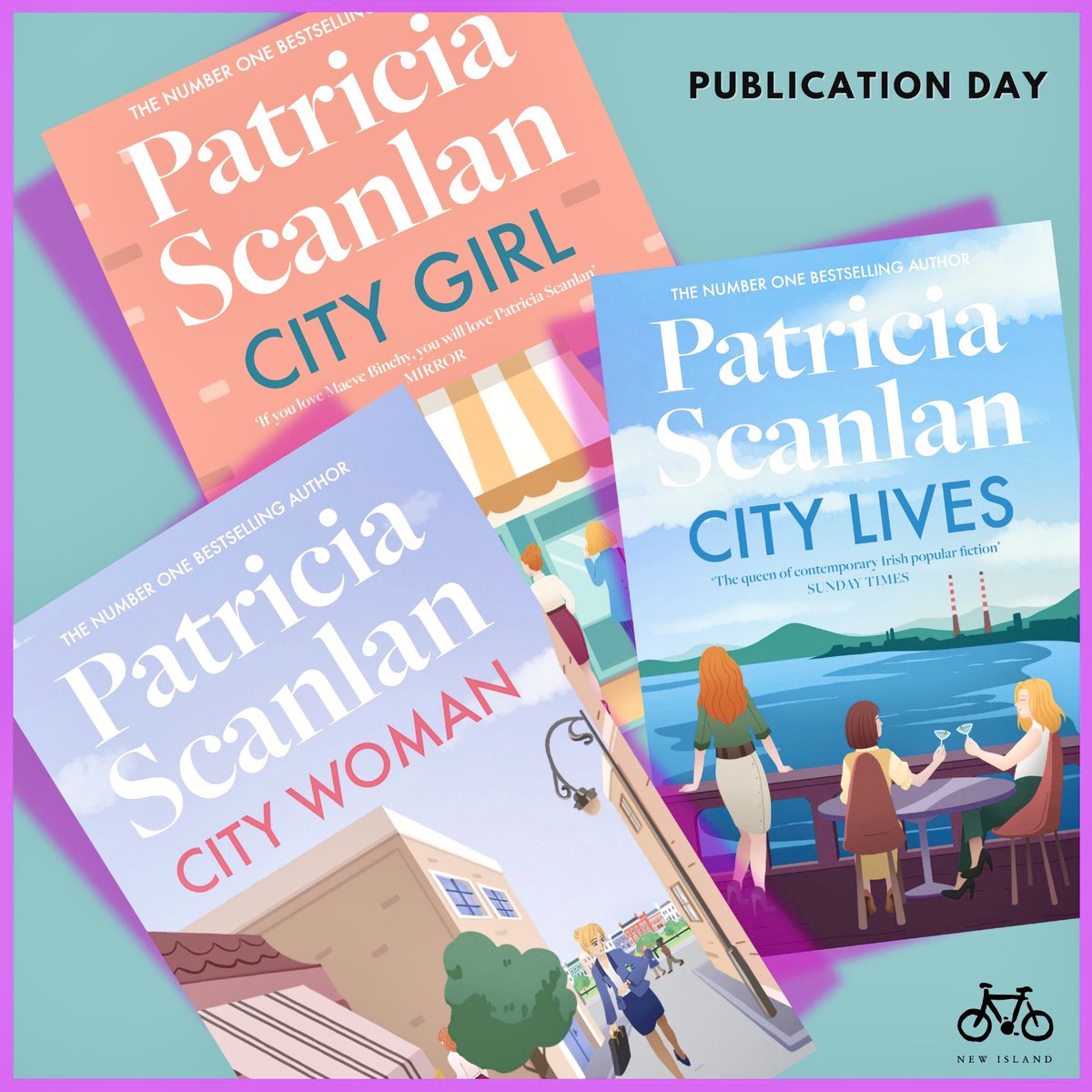 Patricia Scanlan (@patriciascanl18) on Twitter photo  #PublicationDay.
I couldn’t be happier that my Irish editions of the #CityGirl trilogy are published by <a href="/NewIslandBooks/">New Island Books</a>. They’re brilliant publishers. I’ve worked with them for years on our #OpenDoor literacy books. I LOVE the new covers. #VeryHappyAuthor 😊
#IrishPublisher  #PublicationDay.
I couldn’t be happier that my Irish editions of the #CityGirl trilogy are published by <a href="/NewIslandBooks/">New Island Books</a>. They’re brilliant publishers. I’ve worked with them for years on our #OpenDoor literacy books. I LOVE the new covers. #VeryHappyAuthor 😊
#IrishPublisher