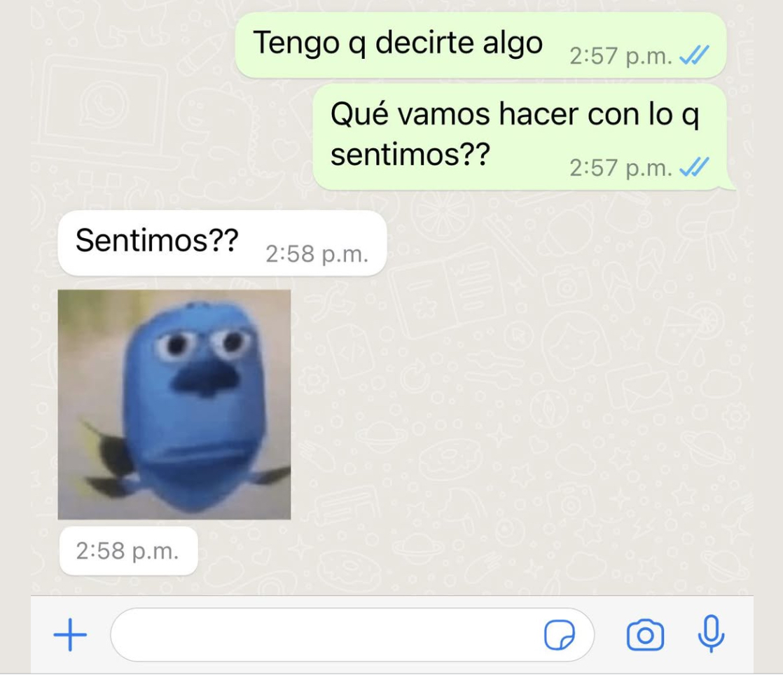 Sentimos??
