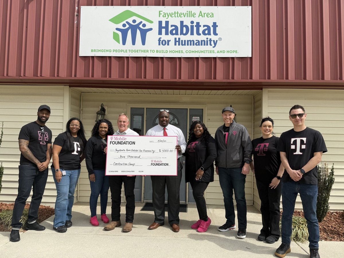 Shandreka (@drekalove) on Twitter photo Excited to present <a href="/FayHabitat/">FayettevilleHabitat</a> with a $5000 Volun-T grant for their upcoming Construction Camp. We are looking forward to volunteering at this awesome event. <a href="/MrDennisJones/">Dennis Jones</a> <a href="/_LindaLarsen/">Linda Larsen | THE Carolinas #Boomsauce</a> Excited to present <a href="/FayHabitat/">FayettevilleHabitat</a> with a $5000 Volun-T grant for their upcoming Construction Camp. We are looking forward to volunteering at this awesome event. <a href="/MrDennisJones/">Dennis Jones</a> <a href="/_LindaLarsen/">Linda Larsen | THE Carolinas #Boomsauce</a>