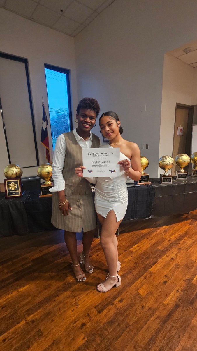 Gina Bennett (@msbennett2winit) on Twitter photo A well-deserved honor and recognition for my Girl! 2025 JV Defensive Player of the season! Proud of her hard work and dedication! Thanks <a href="/AziaLacy1/">Coach Lacy</a> and <a href="/LE_HOOPS/">RHS Girls Basketball</a> for a great season. Only up from here! Forever her #1 Fan! Go Skylar!
#BasketballGirl #DefenseWinsGames A well-deserved honor and recognition for my Girl! 2025 JV Defensive Player of the season! Proud of her hard work and dedication! Thanks <a href="/AziaLacy1/">Coach Lacy</a> and <a href="/LE_HOOPS/">RHS Girls Basketball</a> for a great season. Only up from here! Forever her #1 Fan! Go Skylar!
#BasketballGirl #DefenseWinsGames