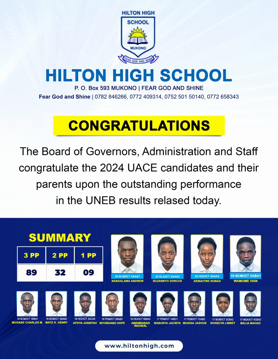 Hilton High School-Mukono tweet media