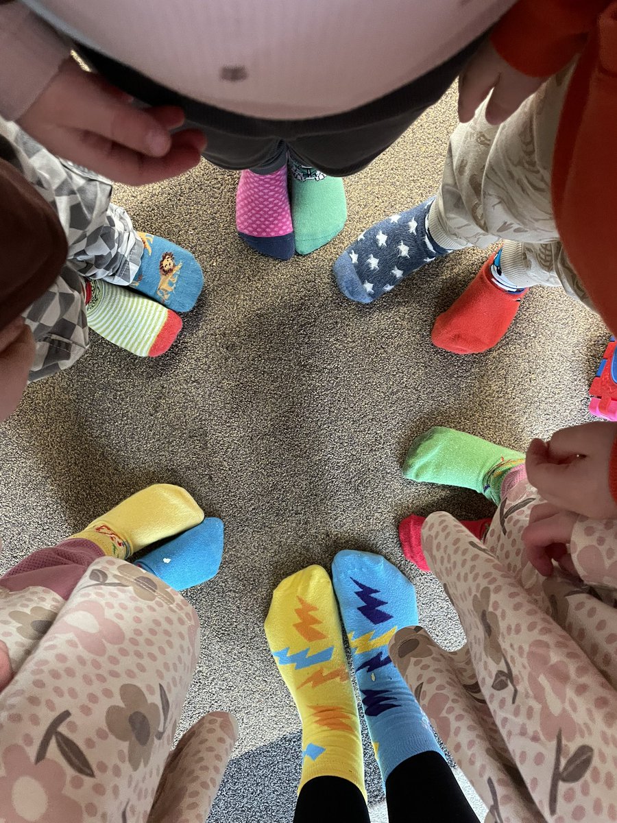 We wore our socks proudly today 🧦💛 #WorldDownSyndromeDay #LotsOfSocks <a href="/misshappyjones/">Miss Jones</a> <a href="/EAS_EarlyYears/">EAS Early Years</a> <a href="/EstynHMI/">Estyn</a> <a href="/care_wales/">Care Inspectorate Wales</a> <a href="/NewportCouncil/">Newport City Council</a> <a href="/NewportFIS/">Newport Family Info</a> <a href="/k8fea/">Kate phillips</a> <a href="/FroebelTrust/">Froebel Trust</a> <a href="/loucatnic/">Louise and Rose</a> <a href="/21PlusDS/">21 Plus</a>