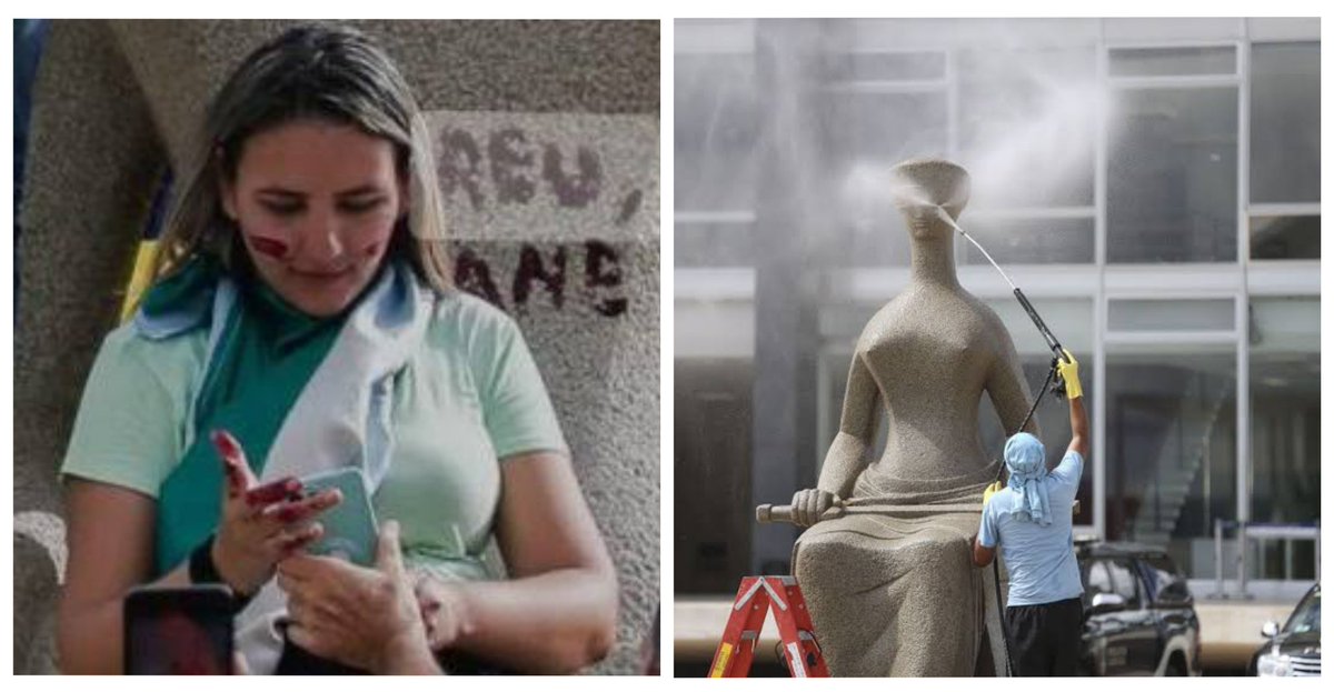 Você acha justo que Moraes tenha  condenado a 14 anos, mulher que rabiscou estátua com batom?

1 - Sim
2 - Não