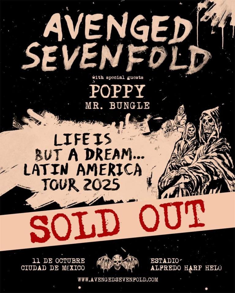 leo_ramir's tweet photo. #A7X logra #soldout en México, wow. Eso pasa por hacernos esperar tanto tiempo. Allá nos vemos 🔥🤘

#conciertos #HeavyMetalMusic #metal #poppy #avengedsevenfold https://t.co/moQkrPlnDC
