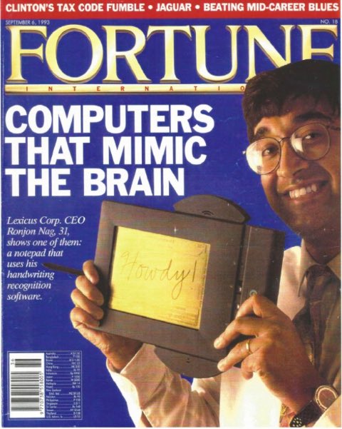 An early innovator in AI, <a href="/RonjonNag/">Ronjon  Nag</a> was featured on the front cover of <a href="/FortuneMagazine/">FORTUNE</a> in 1993.

#CPAI #AI #Fortune