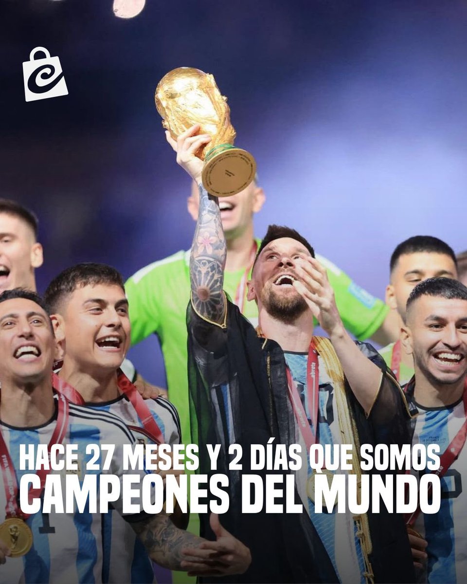 cronishop's tweet photo. POR SI TE HABÍAS OLVIDADO 😎🇦🇷🏆

Hoy vuelve a jugar la Selección Argentina y es el momento perfecto para revivir la gloria del Mundial de Qatar 2022 😍⚽ https://t.co/Fc430iMlD8