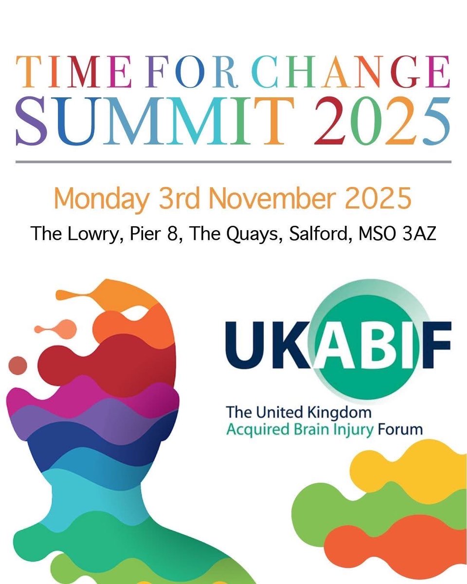 United Kingdom Acquired Brain Injury Forum (@ukabif) on Twitter photo 🎉We are delighted to announce the UKABIF Summit 2025 will take place on Monday 3rd November at The Lowry, Pier 8, Salford Quays, Manchester, M50 3AZ.  This promises to be a day to educate, enlighten and connect!🎉
The programme is currently in development and we will update 🎉We are delighted to announce the UKABIF Summit 2025 will take place on Monday 3rd November at The Lowry, Pier 8, Salford Quays, Manchester, M50 3AZ.  This promises to be a day to educate, enlighten and connect!🎉
The programme is currently in development and we will update