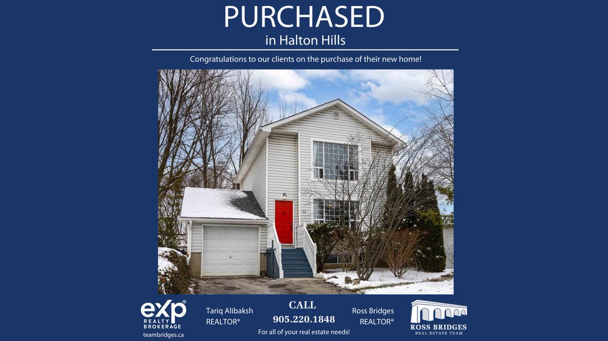 Rossbridgesteam's tweet photo. Wishing our clients many happy memories in their new home! 

First time home buyer, growing family, downsizing - no matter your reasons for needing a REALTOR® call us 905.220.1848.

https://t.co/2Lwgpo2ax7

#RossBridgesRealEstateTeam  #eXp #HappyClients https://t.co/RGyJI0kCix